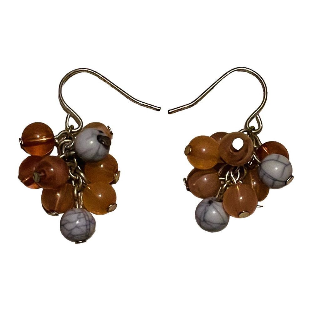 10/$25🦋 Pink & Purple Beaded Cluster Earrings